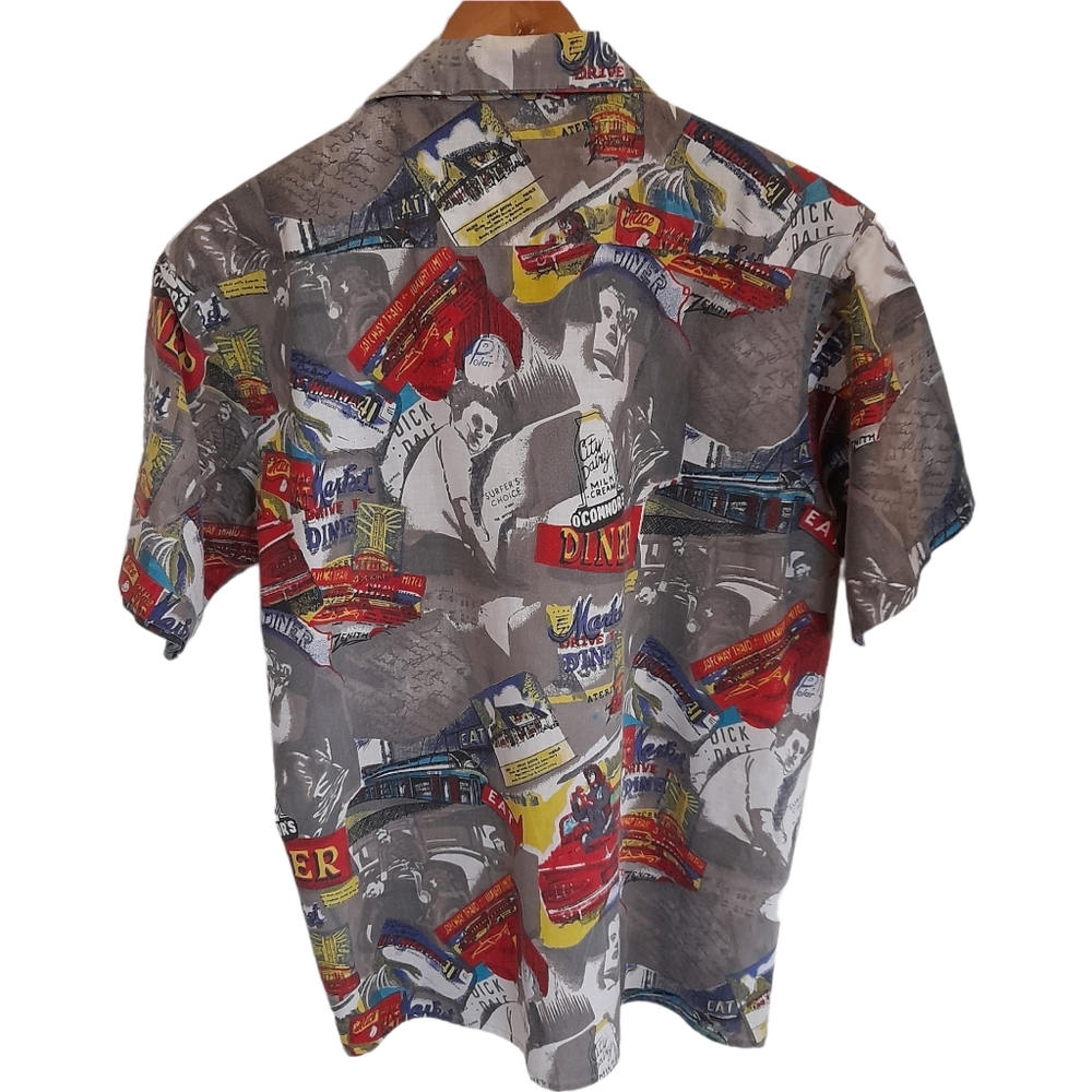 Vintage 50s inspired Crazy Pattern Shirt - Picture 3 of 4